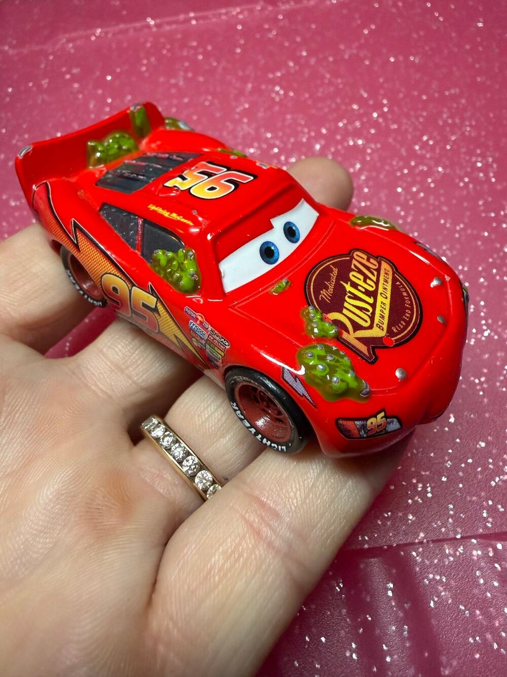 Disney Pixar Cactus Lightning McQueen Diecast